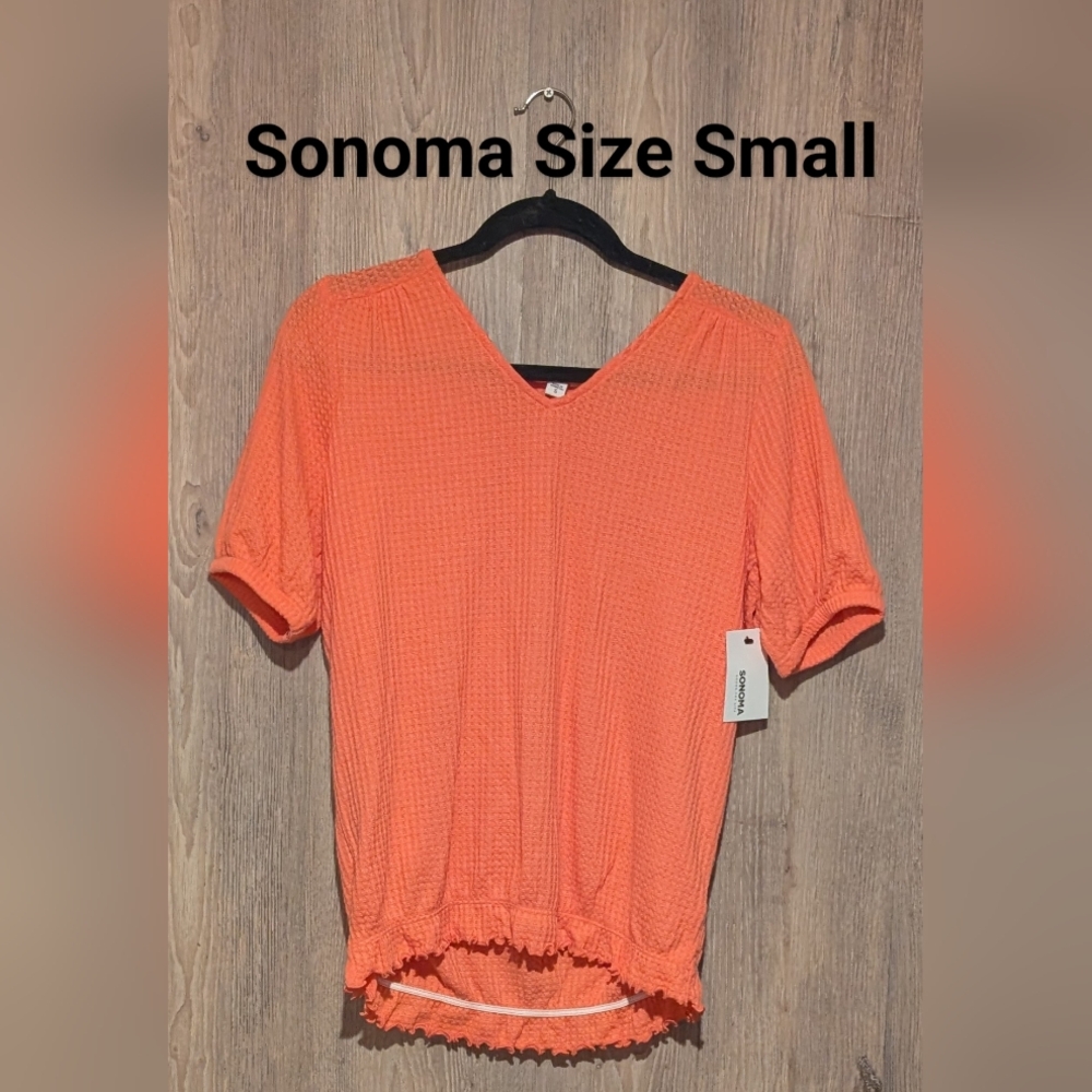 Sonoma Women's Vibrant Orange Blouse